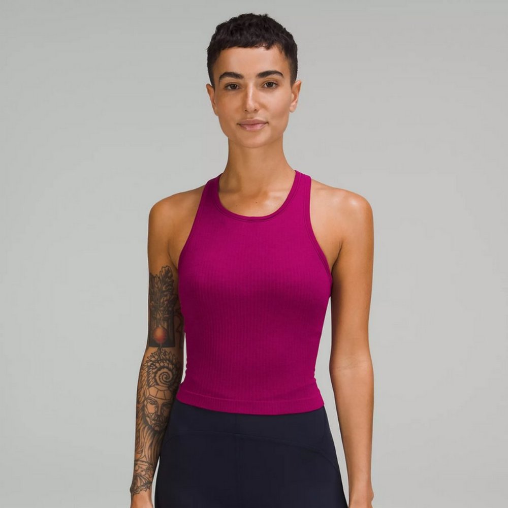 Ebb to Street Cropped Racerback Tank Top